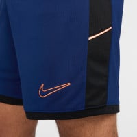 Nike Academy 25 Short d'Entraînement Bleu Foncé Noir Orange