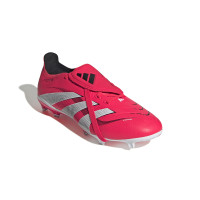 adidas Predator League FT Gazon Naturel Artificiel Chaussures de Foot (MG) Rouge Blanc Noir