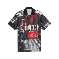 PUMA AC Milan FtblNRGY+ Retro Shirt 2024-2025 Zwart Wit Rood