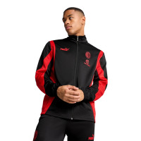 PUMA AC Milan ftblNRGY+ Survêtement Full-Zip 2024-2025 Noir Rouge