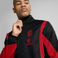 PUMA AC Milan ftblNRGY+ Survêtement Full-Zip 2024-2025 Noir Rouge