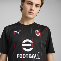 PUMA AC Milan Pre-Match Trainingsshirt 2024-2025 Zwart Rood