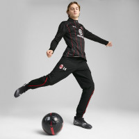 PUMA AC Milan Pre-Match Haut d'Entraînement 1/4-Zip 2024-2025 Noir Rouge