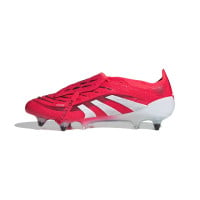 adidas Predator Elite FT Crampons Vissés Chaussures de Foot (SG) Rouge Blanc Noir