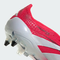 adidas Predator Elite FT Crampons Vissés Chaussures de Foot (SG) Rouge Blanc Noir