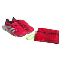 adidas Predator Elite FT Crampons Vissés Chaussures de Foot (SG) Rouge Blanc Noir