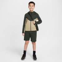 Nike Tech Fleece Sportswear Veste Enfants Beige Vert Foncé Noir