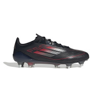 Chaussures de football adidas F50 Elite Iron Nop (SG) noir rouge argent