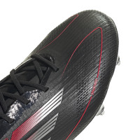 Chaussures de football adidas F50 Elite Iron Nop (SG) noir rouge argent