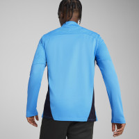 PUMA Olympique Marseille Haut d'Entraînement 1/4-Zip 2024-2025 Bleu Clair Noir Bronze