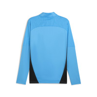 PUMA Olympique Marseille Haut d'Entraînement 1/4-Zip 2024-2025 Bleu Clair Noir Bronze