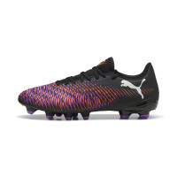 PUMA Future 8 Play Gazon Naturel Artificiel Chaussures de Foot (MG) Noir Mauve Rouge