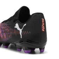 PUMA Future 8 Play Gazon Naturel Artificiel Chaussures de Foot (MG) Noir Mauve Rouge