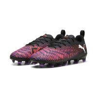 PUMA Future 8 Play Gazon Naturel Artificiel Chaussures de Foot (MG) Noir Mauve Rouge