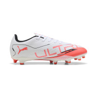 PUMA Ultra 5 Play Gazon Naturel Gazon Artificiel Chaussures de Foot (MG) Blanc Noir Rouge