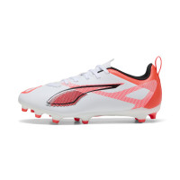 PUMA Ultra 5 Play Gazon Naturel Gazon Artificiel Chaussures de Foot (MG) Enfants Blanc Noir Rouge