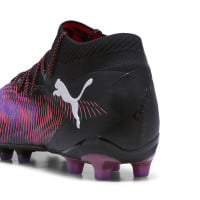 PUMA Future 8 Ultimate Gazon Artificiel Chaussures de Foot (AG) Noir Mauve Rouge