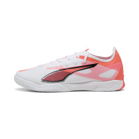 PUMA Ultra 5 Match Chaussures de Foot en Salle (IN) Blanc Noir Rouge