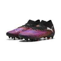 PUMA Future 8 Pro Crampons Vissés Chaussures de Foot (SG) Noir Mauve Rouge