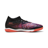 PUMA Future 8 Match Chaussures de Foot en Salle (IN) Noir Mauve Rouge