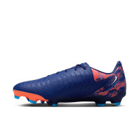 Nike Phantom GX II Haaland Academy Gazon Naturel Gazon Artificiel (MG) Bleu Foncé Orange Argenté