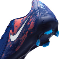 Nike Phantom GX II Haaland Academy Gazon Naturel Gazon Artificiel (MG) Bleu Foncé Orange Argenté