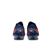 Nike Phantom GX II Haaland Elite Gazon Naturel Chaussures de Foot (FG) Bleu Foncé Orange Argenté