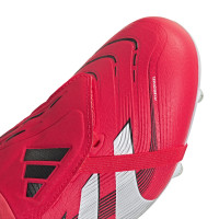 adidas Predator League FT Crampons Vissés Chaussures de Foot (SG) Rouge Blanc Noir