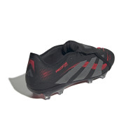 adidas Predator Pro FT Gazon Naturel Chaussures de Foot (FG) Noir Gris Rouge