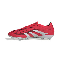 adidas Predator Pro Gras Voetbalschoenen (FG) Rood Wit Zwart