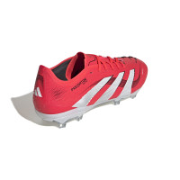 adidas Predator Pro Gras Voetbalschoenen (FG) Rood Wit Zwart