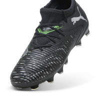 PUMA Future 8 Match Gazon Naturel Artificiel Chaussures de Foot (MG) Enfants Noir Gris Vert