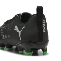 PUMA Future 8 Play Gazon Naturel Artificiel Chaussures de Foot (MG) Enfants Noir Gris Vert