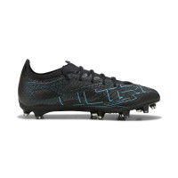 PUMA Ultra 5 Pro Gazon Naturel Chaussures de Foot (FG) Noir Argenté Bleu