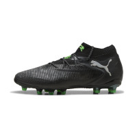 PUMA Future 8 Ultimate Gazon Artificiel Chaussures de Foot (AG) Noir Gris Vert