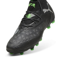 PUMA Future 8 Ultimate Gazon Artificiel Chaussures de Foot (AG) Noir Gris Vert