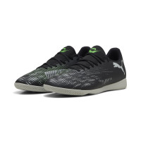 PUMA Future 8 Play Chaussures de Foot en Salle (IN) Noir Gris Vert