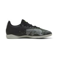 PUMA Future 8 Play Chaussures de Foot en Salle (IN) Noir Gris Vert