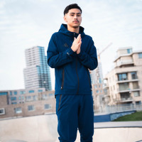 adidas Tiro 25 Vis Tech Competition Survêtement à Capuche Full-Zip Bleu Foncé Noir