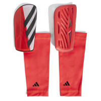 Protège-tibias adidas Tiro League rouge blanc noir