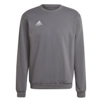 Pull à col rond adidas Entrada 22 gris et blanc