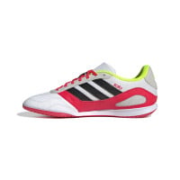 adidas Super Sala III Chaussures de Foot en Salle (IN) Blanc Rouge Gris Jaune