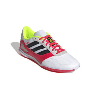 adidas Super Sala III Chaussures de Foot en Salle (IN) Blanc Rouge Gris Jaune