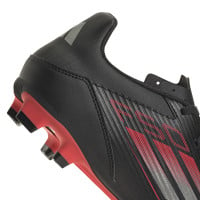 Chaussures de football adidas F50 Club sur gazon et gazon artificiel (MG) noir rouge argenté