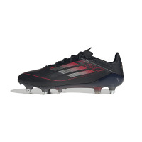 Chaussures de football adidas F50 Elite Iron Nop (SG) noir rouge argent