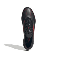 Chaussures de football adidas F50 Elite Iron Nop (SG) noir rouge argent