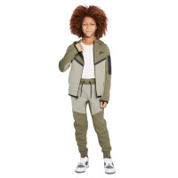 Nike Tech Fleece Sportswear Pantalon de Jogging Enfants Vert Olive Gris Noir