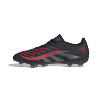 adidas Predator Pro Gras Voetbalschoenen (FG) Zwart Grijs Rood