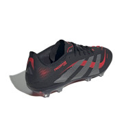 adidas Predator Pro Gras Voetbalschoenen (FG) Zwart Grijs Rood