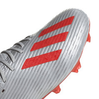 Adidas x 19 2024 fg voetbalschoenen zilver rood